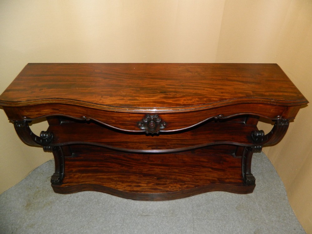 mahogany console table View V