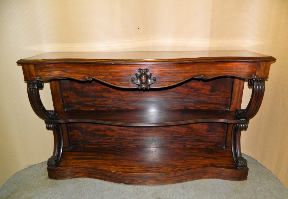mahogany console table View VI