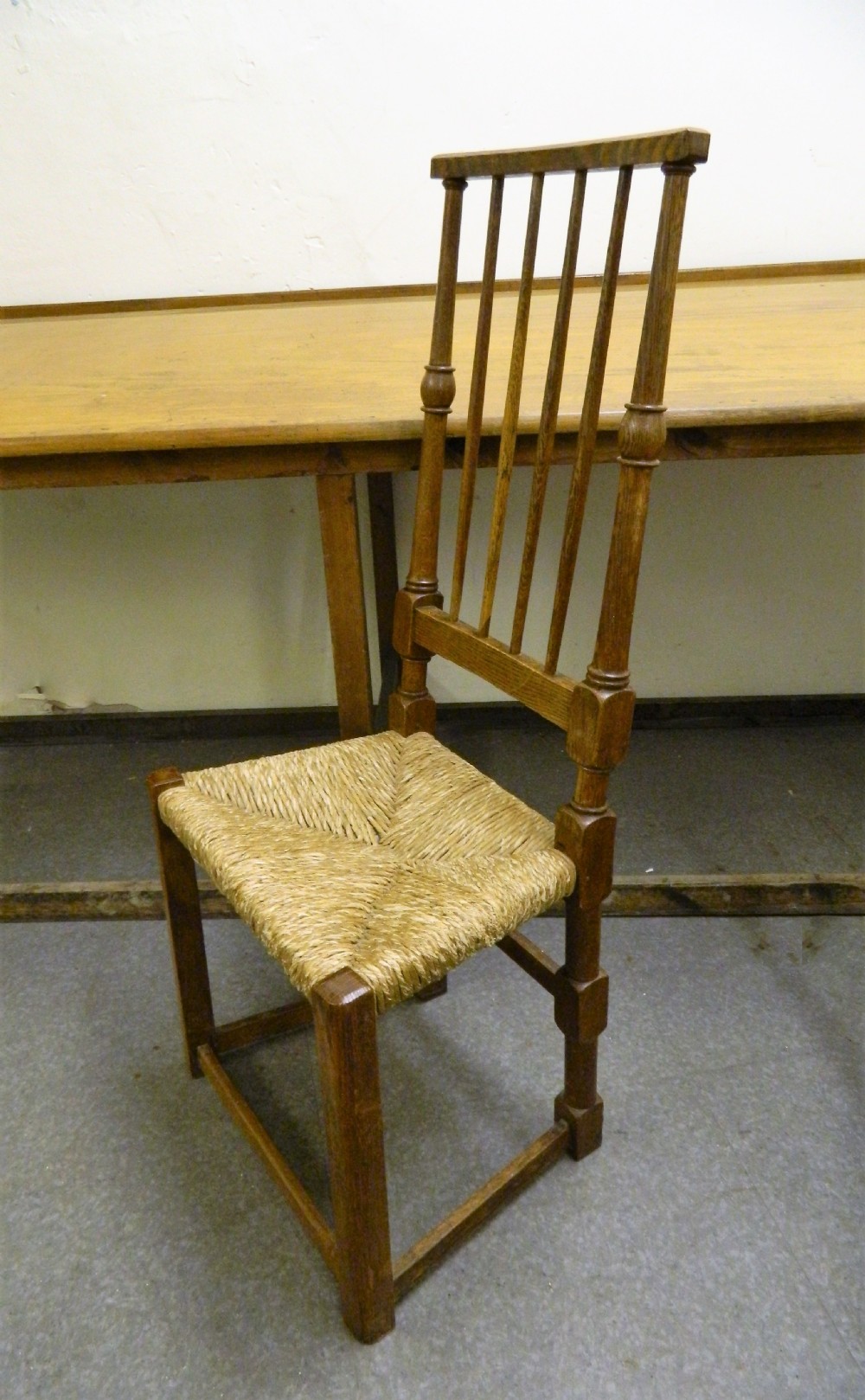 set of 4 Arts & Crafts dining chairs View III