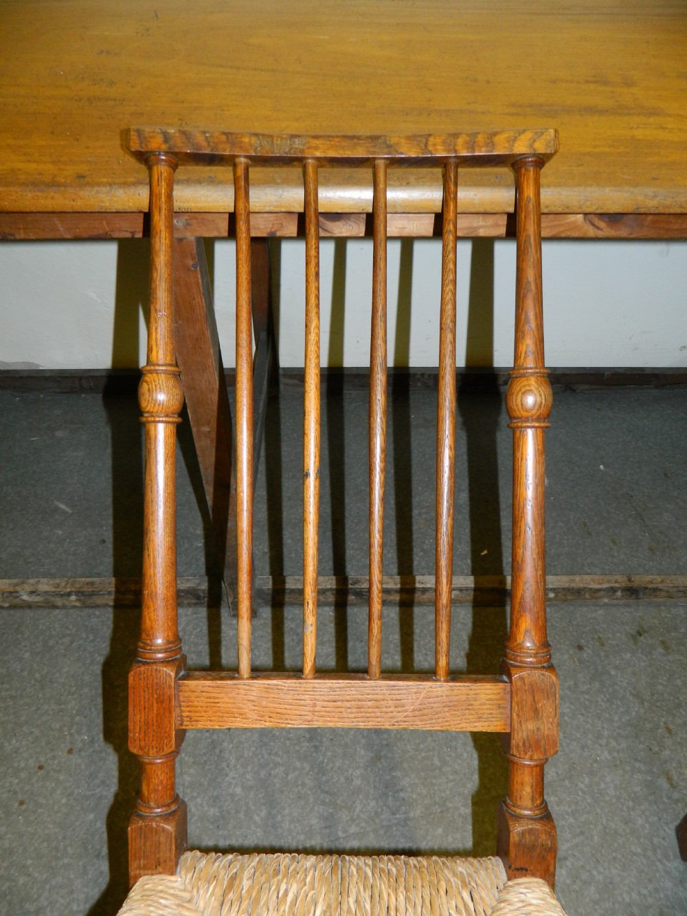 set of 4 Arts & Crafts dining chairs View IV