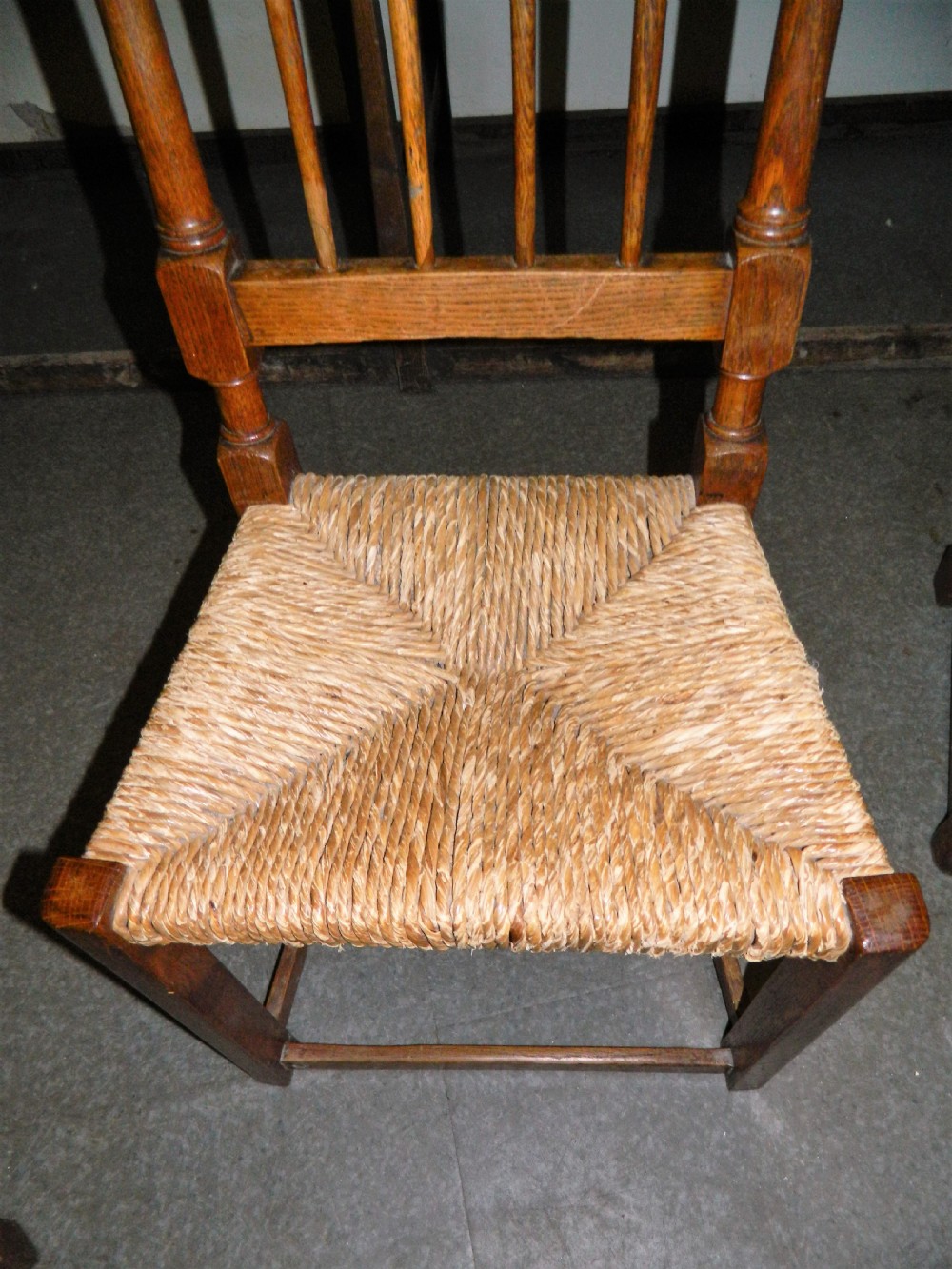 set of 4 Arts & Crafts dining chairs View V