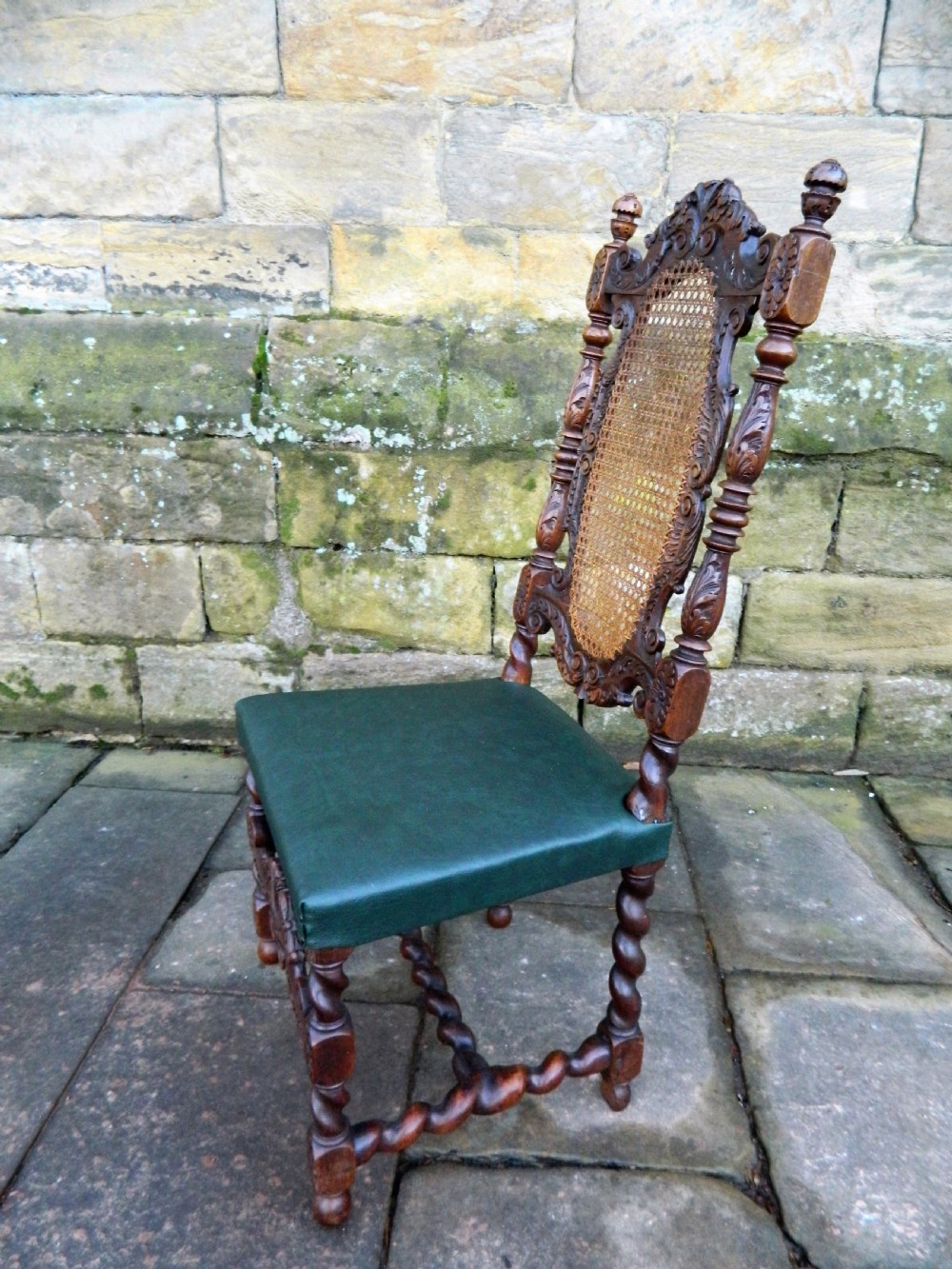 set of 6 carved oak chairs View VII