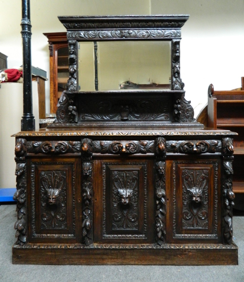 carved oak sideboard