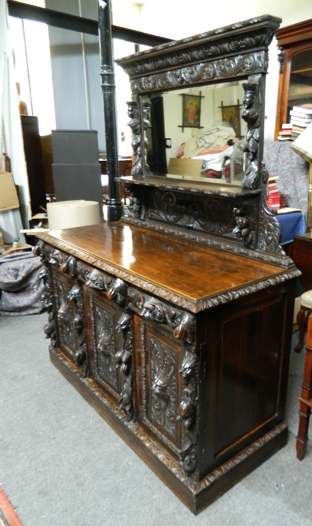 carved oak sideboard View IV