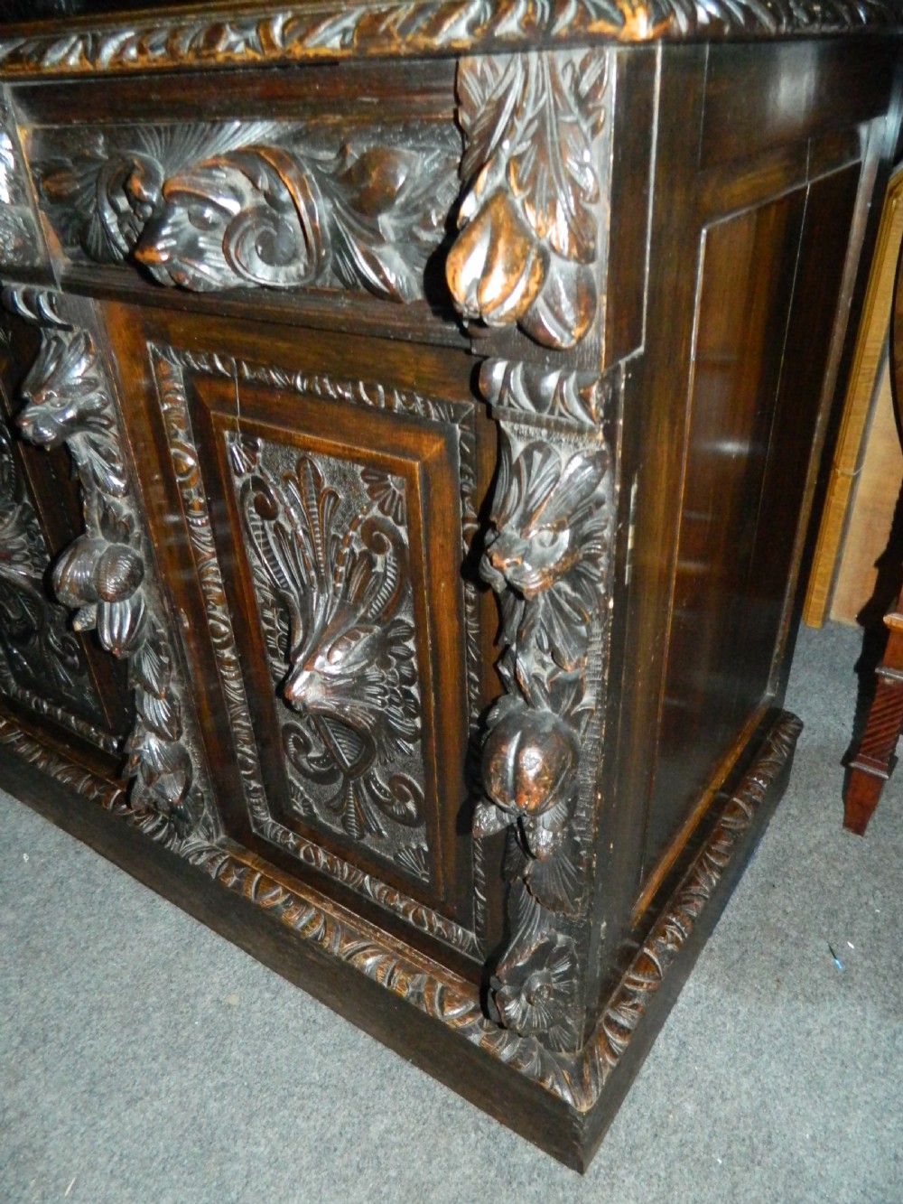 carved oak sideboard View VI