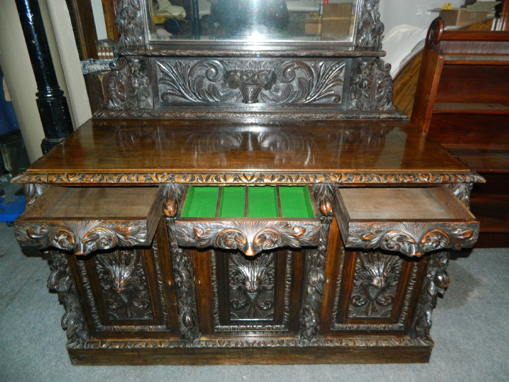 carved oak sideboard View VII