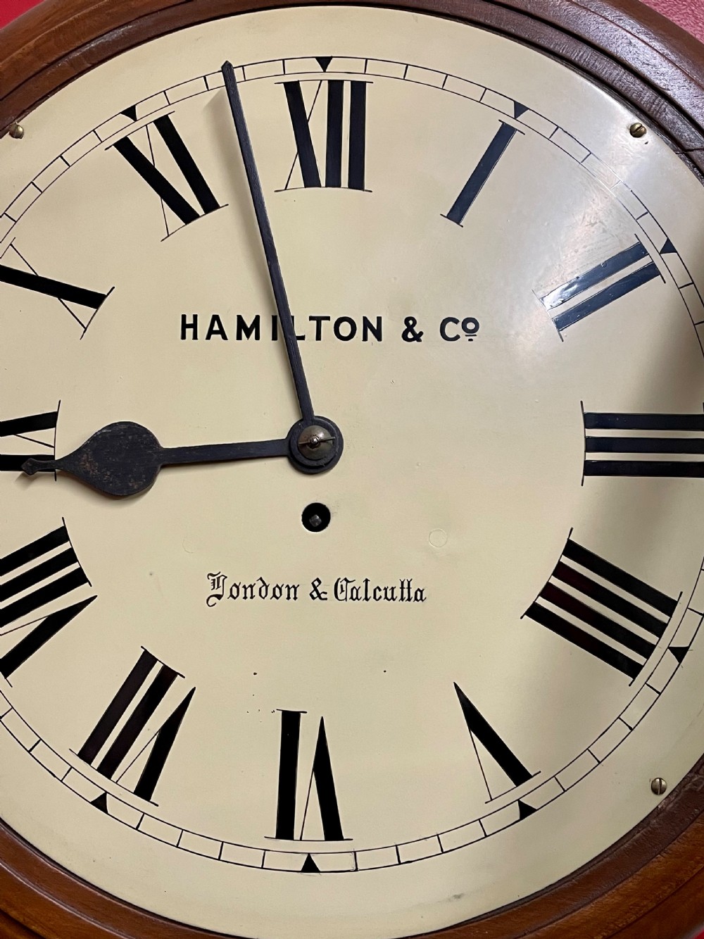 Large dial fusee wall clock View II