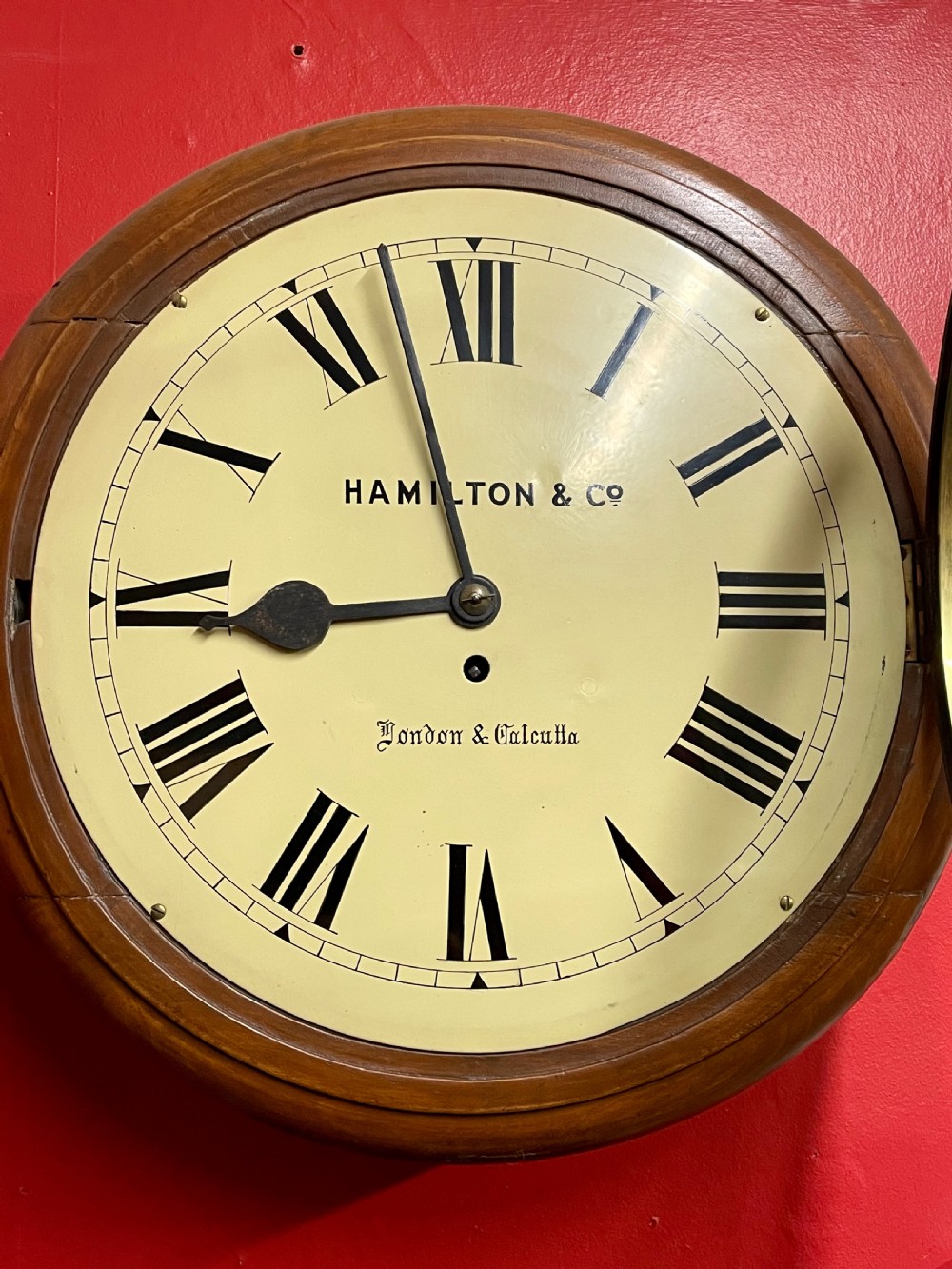 Large dial fusee wall clock View III