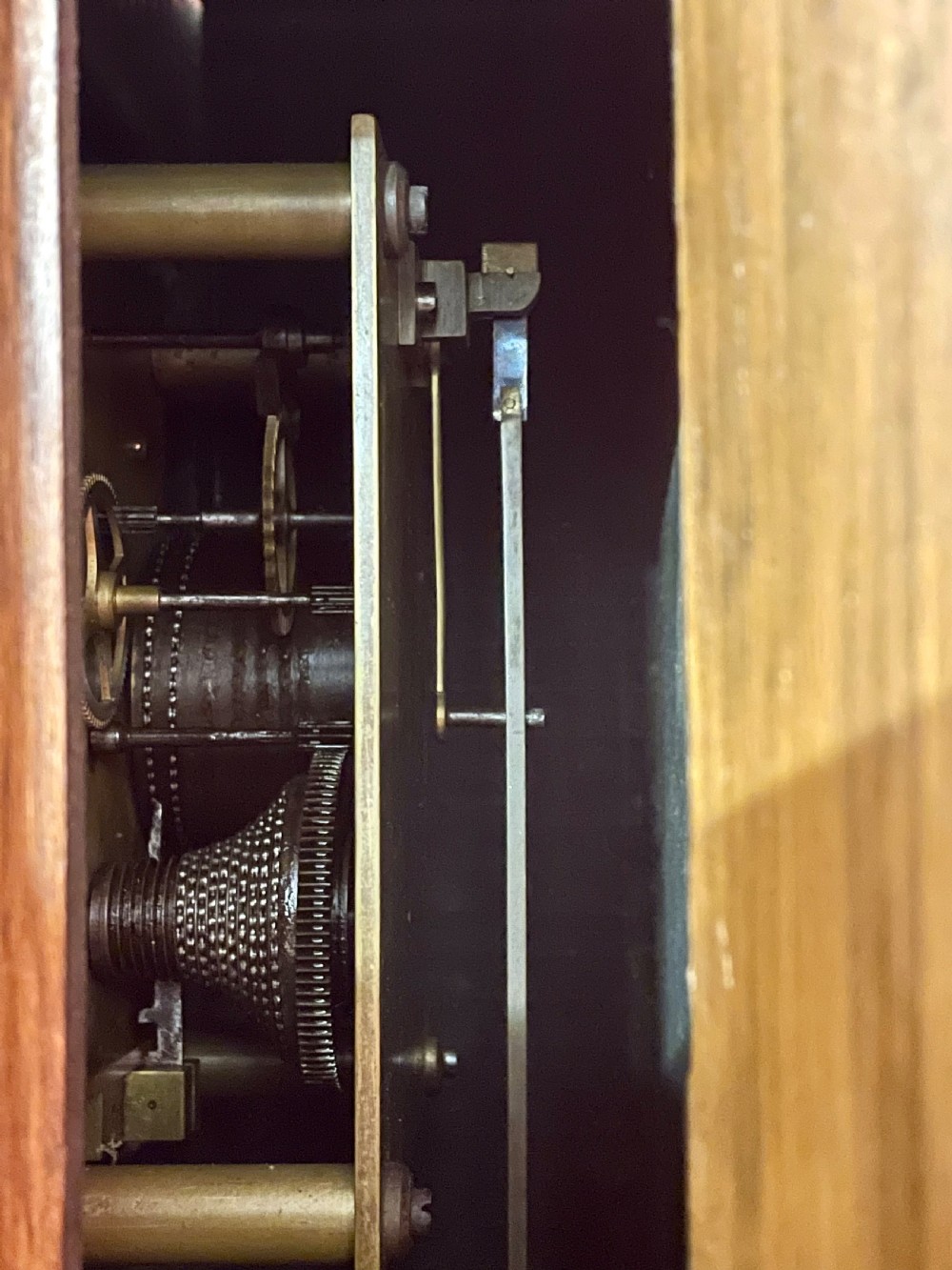 Large dial fusee wall clock View IV