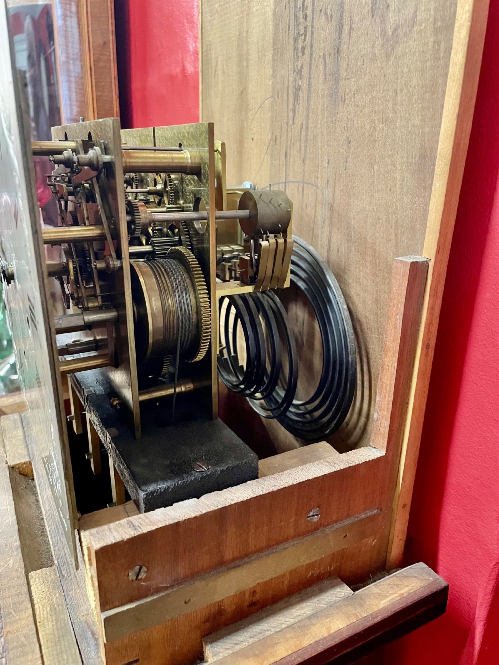 Triple weight grandmother clock View VI