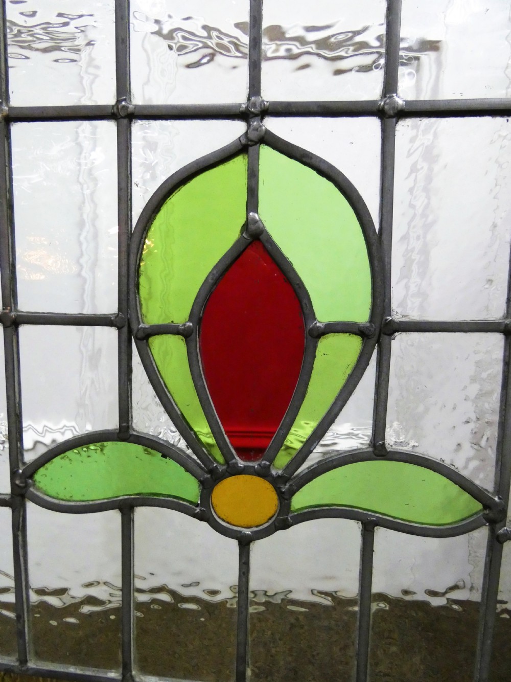 Arts & Crafts stained glass firescreen View IV