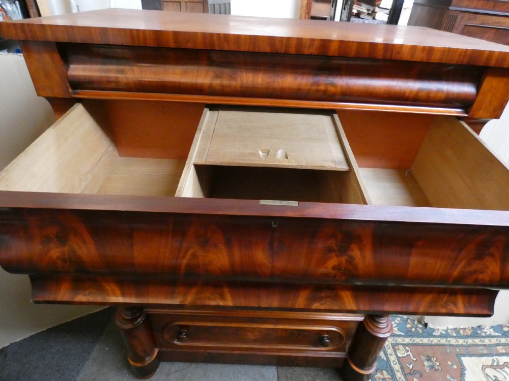 large mahogany Scottish chest of drawers / scotch chest of drawers View IV