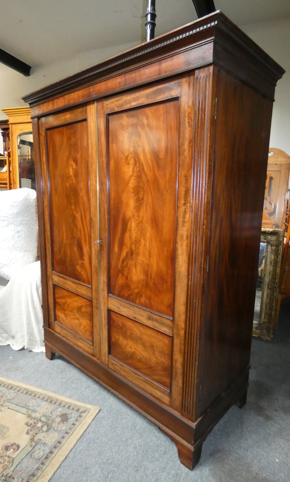 Georgian mahogany wardrobe