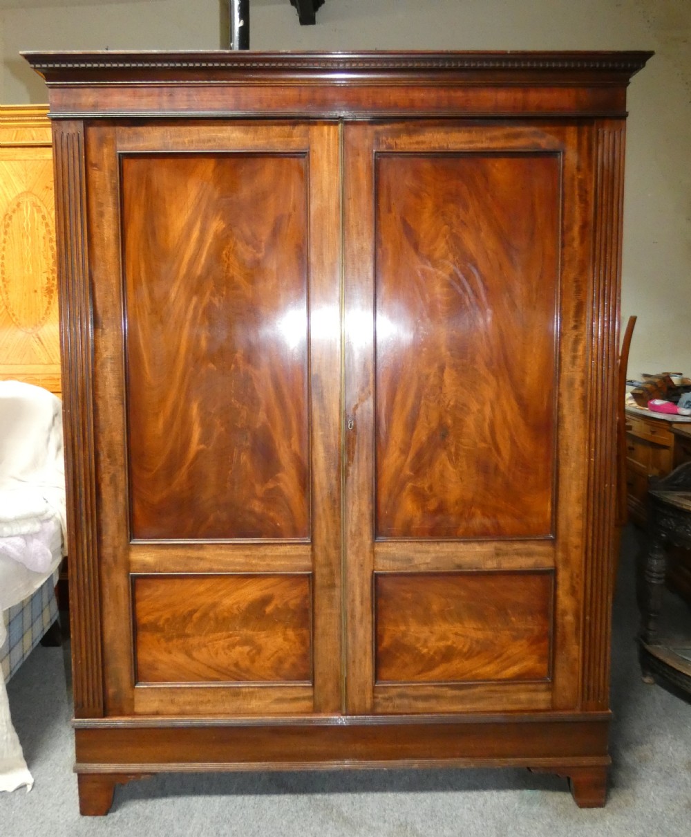 Georgian mahogany wardrobe View II
