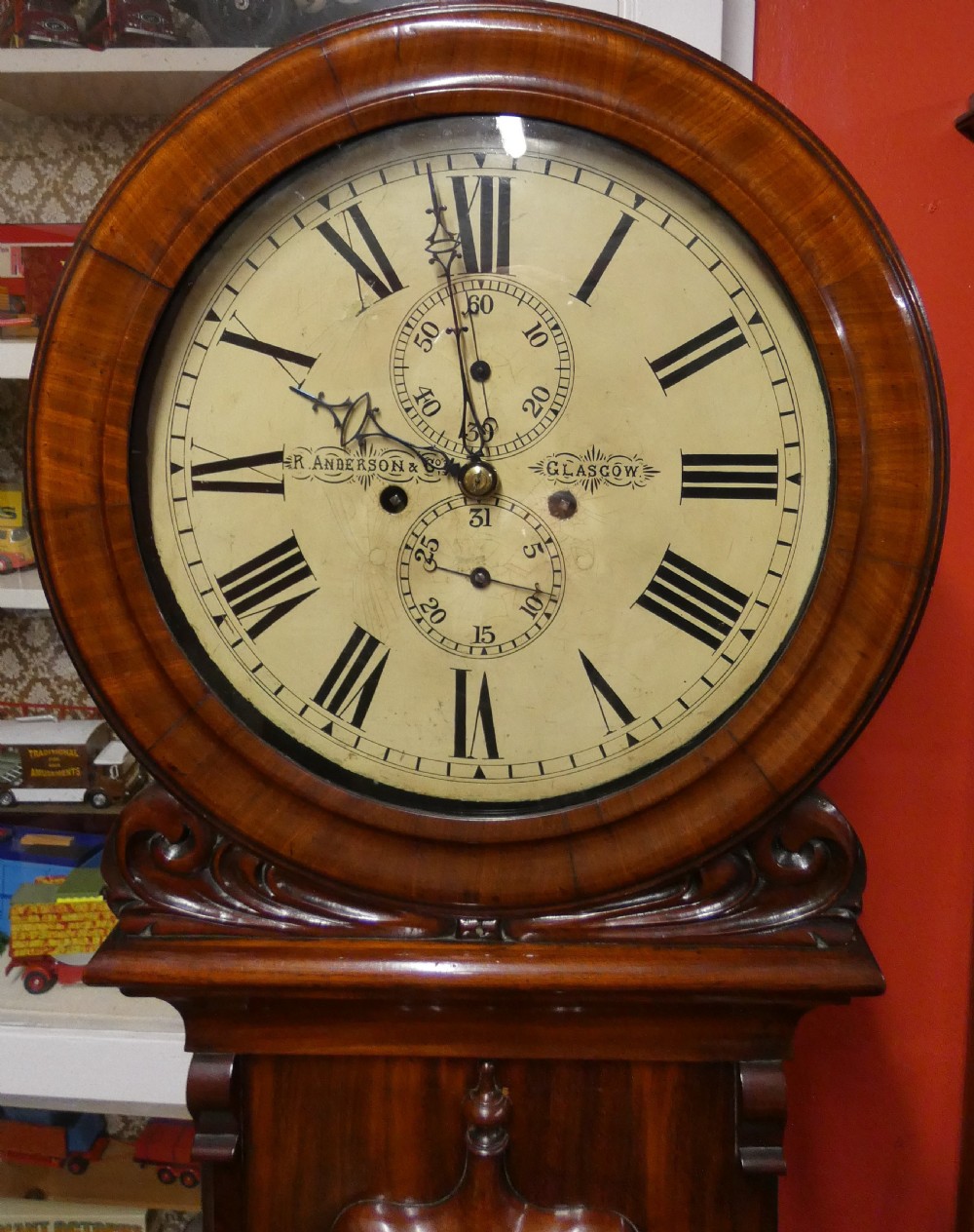 Scottish drumhead domestic regulator clock View III