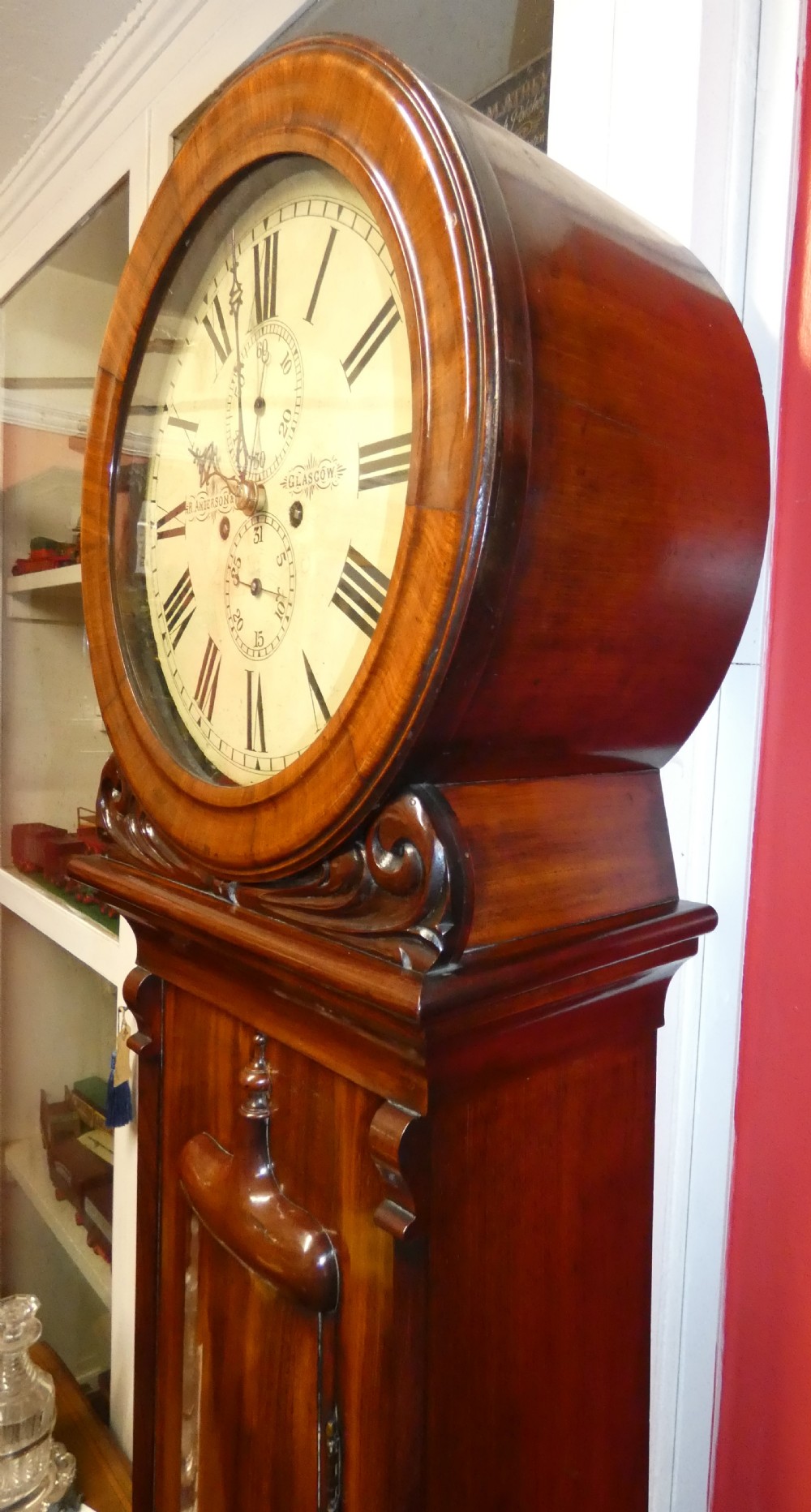 Scottish drumhead domestic regulator clock View V