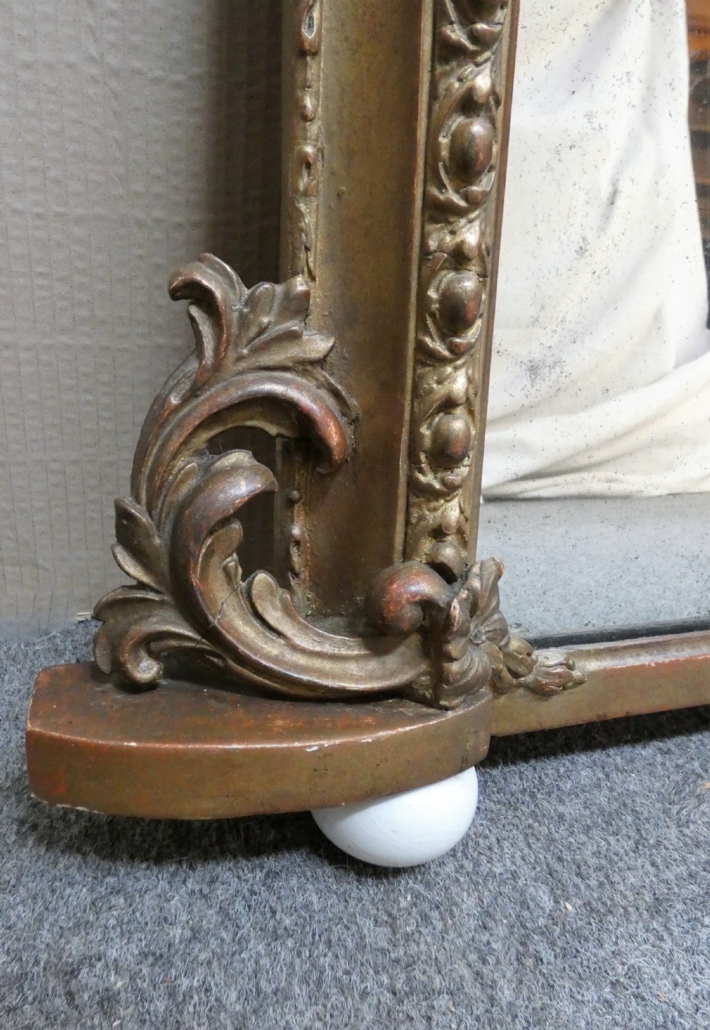 large gilt overmantel mirror View V