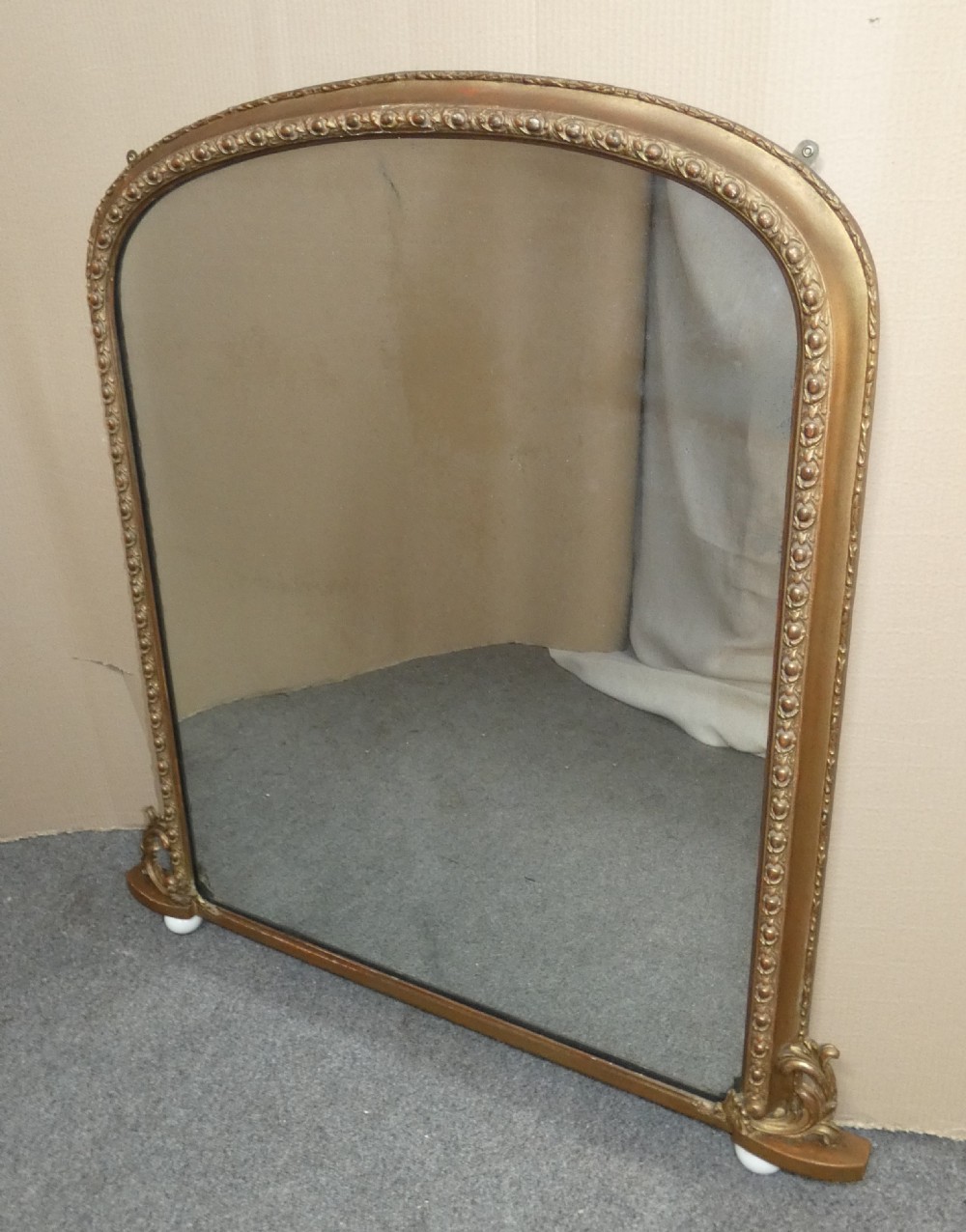 large gilt overmantel mirror View VI