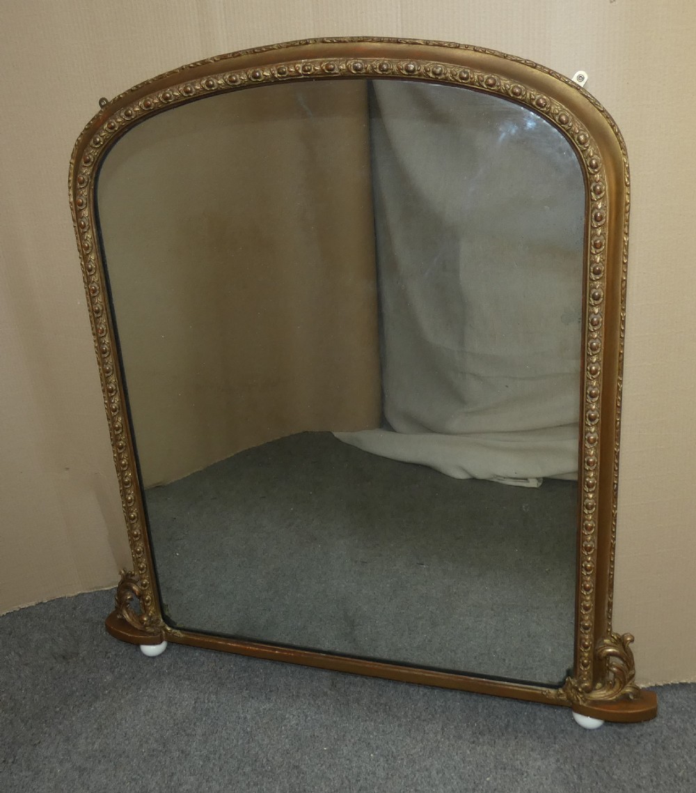 large gilt overmantel mirror View VII