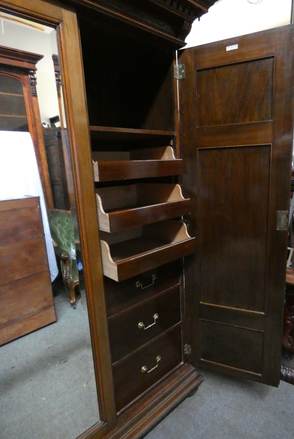 mahogany wardrobe - Taylor & Son Edinburgh View V