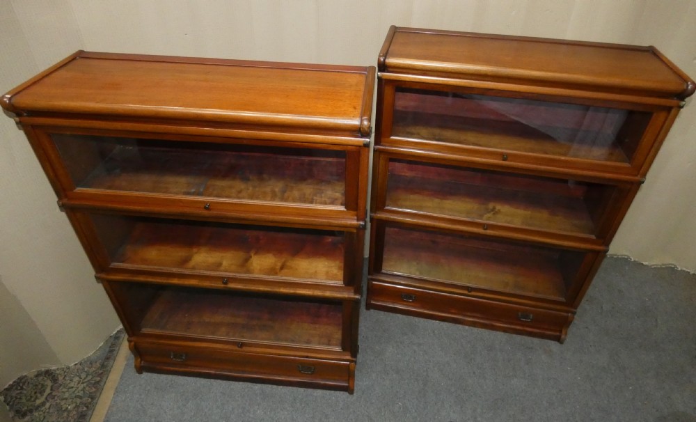 pair of mahogany Globe Wernicke bookcases View VI
