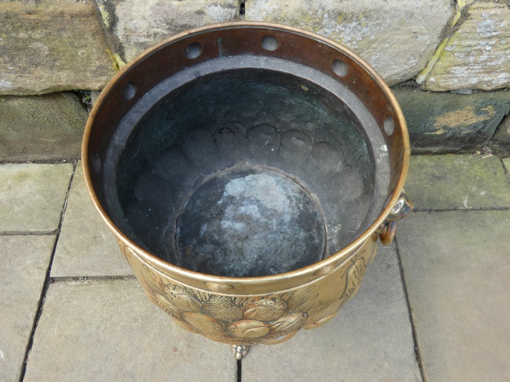 large brass jardinière / planter View IV
