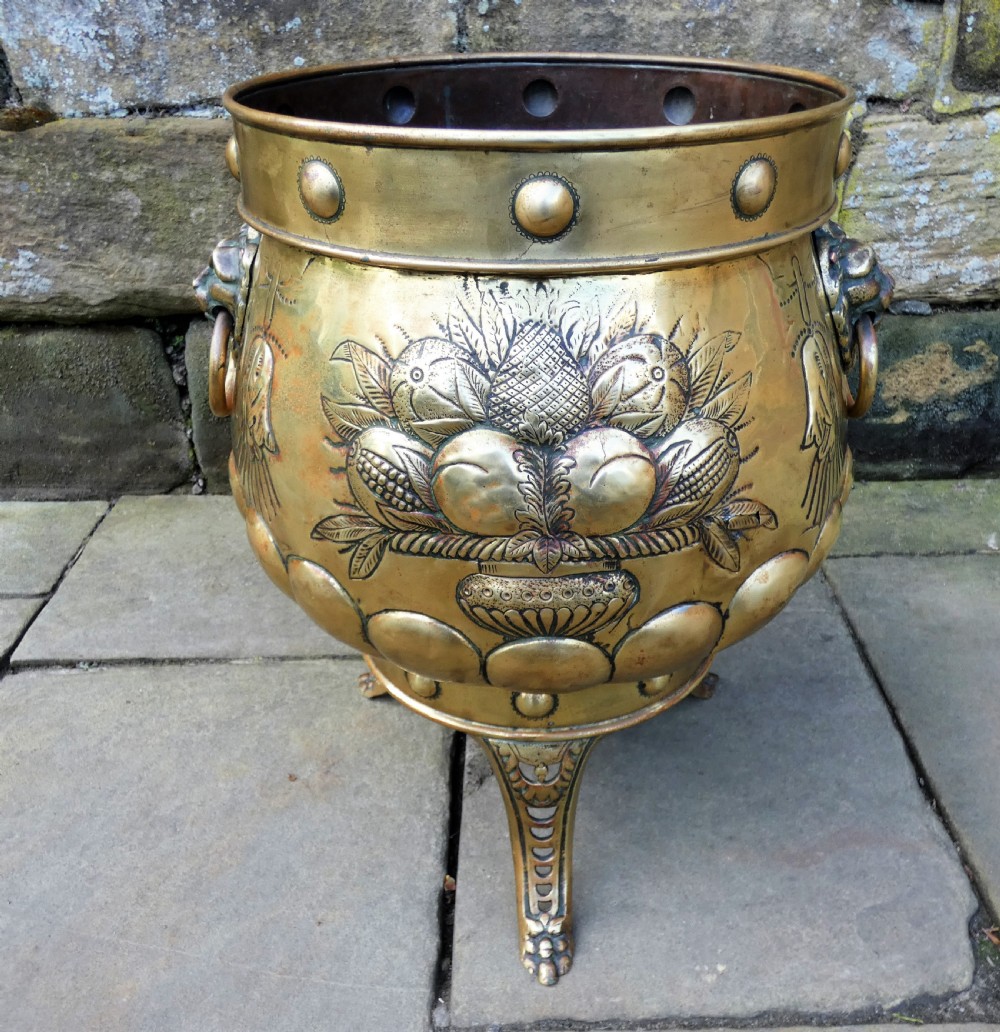 large brass jardinière / planter View V