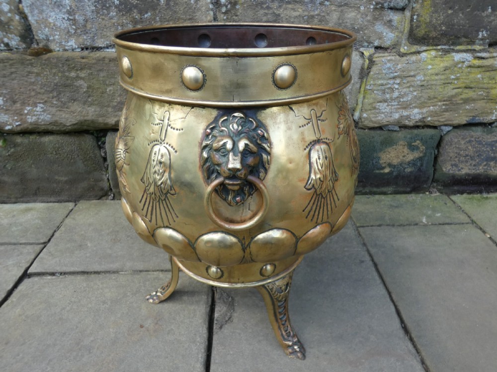 large brass jardinière / planter View VII