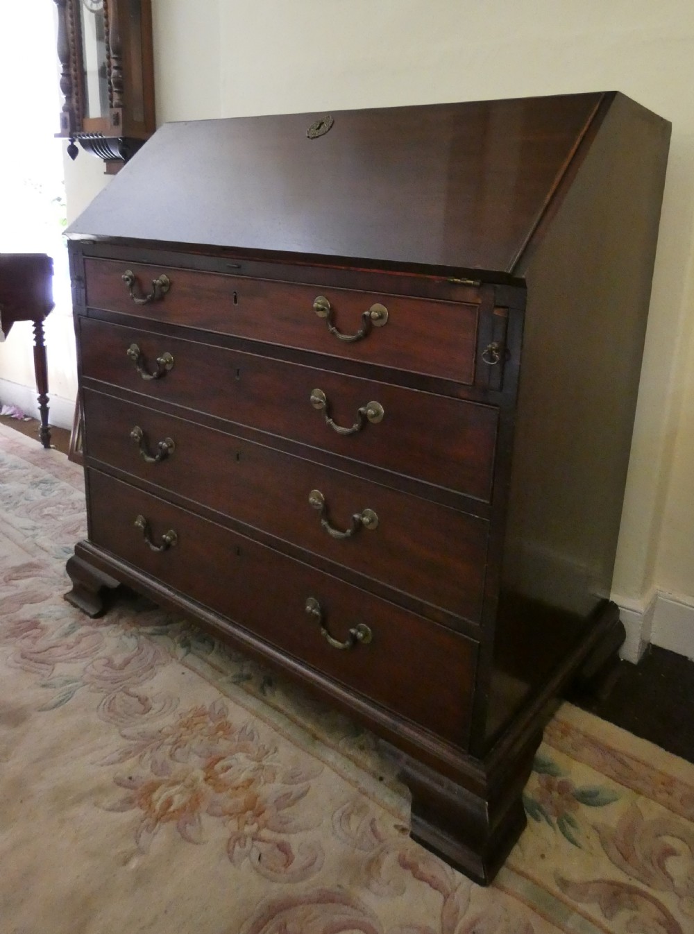 Georgian mahogany bureau View II