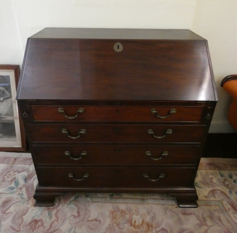 Georgian mahogany bureau View III