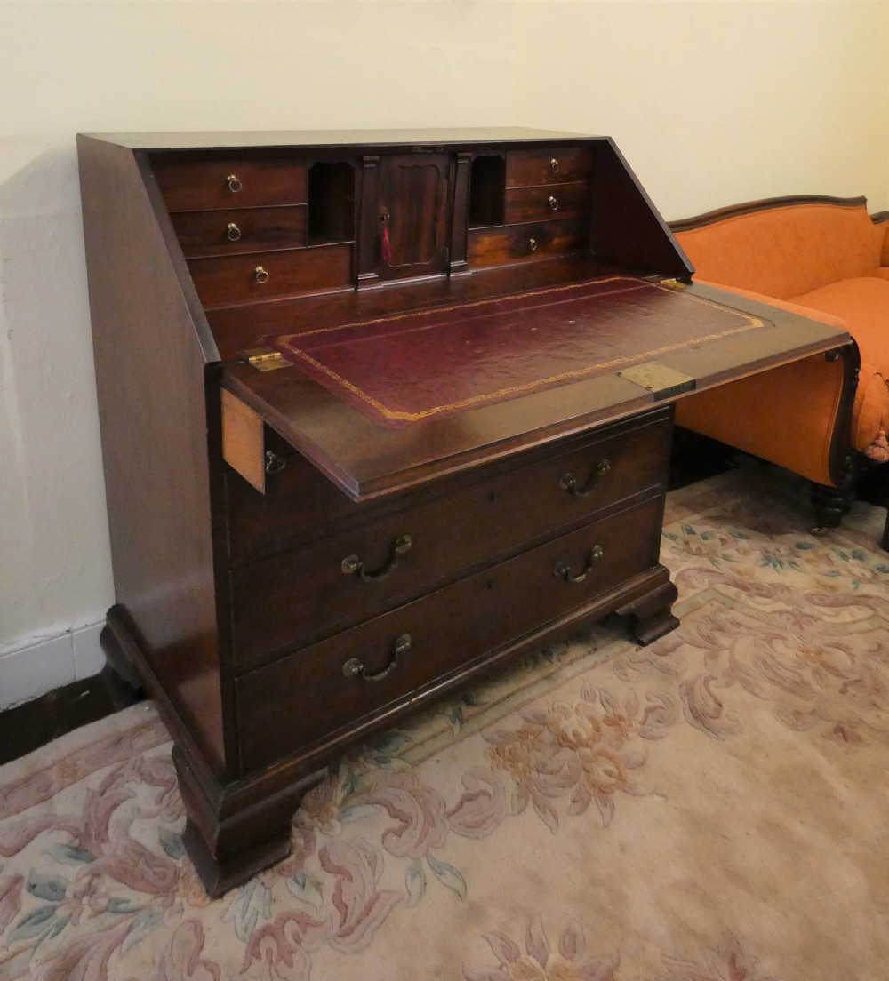 Georgian mahogany bureau View IV