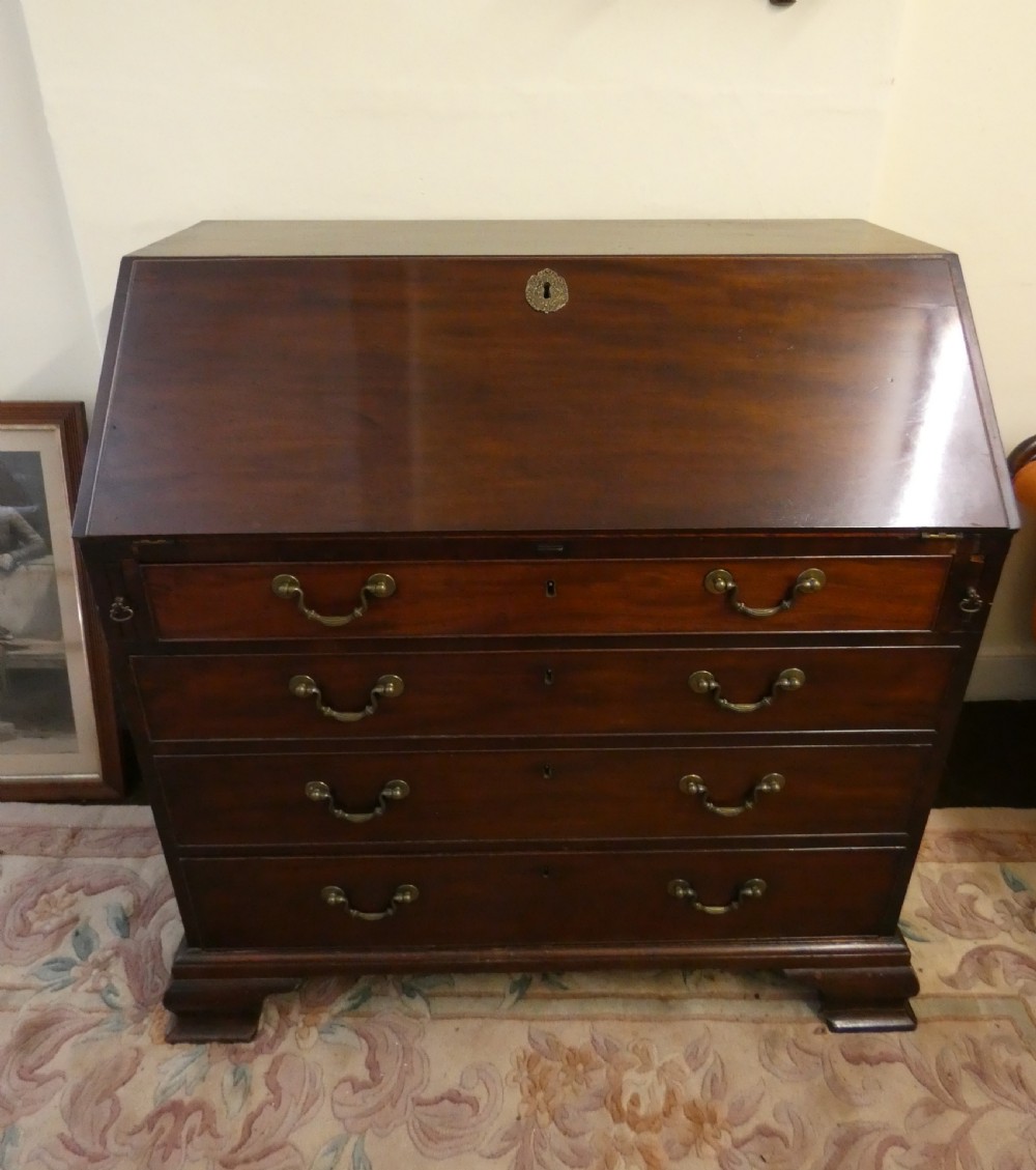 Georgian mahogany bureau View VII
