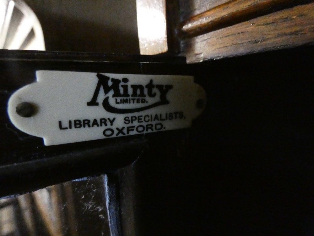 pair of oak stacking bookcases - Minty Of Oxford View III