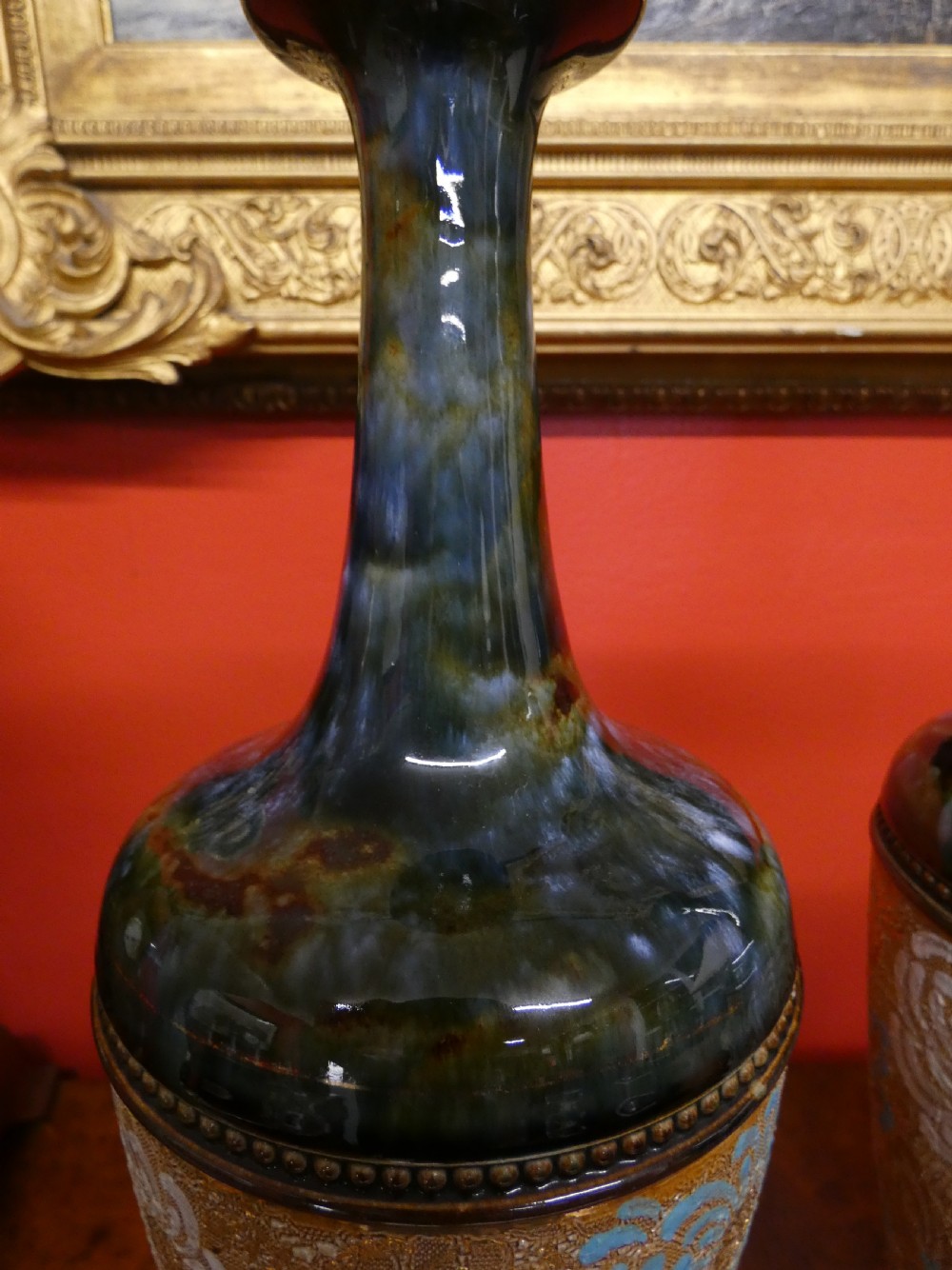 Pair of Royal Doulton Slaters Patent vases X5337 - 37 cm View II