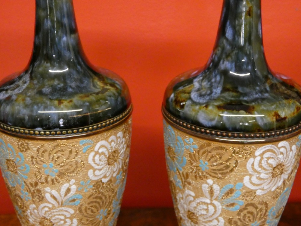 Pair of Royal Doulton Slaters Patent vases X5337 - 37 cm View VI