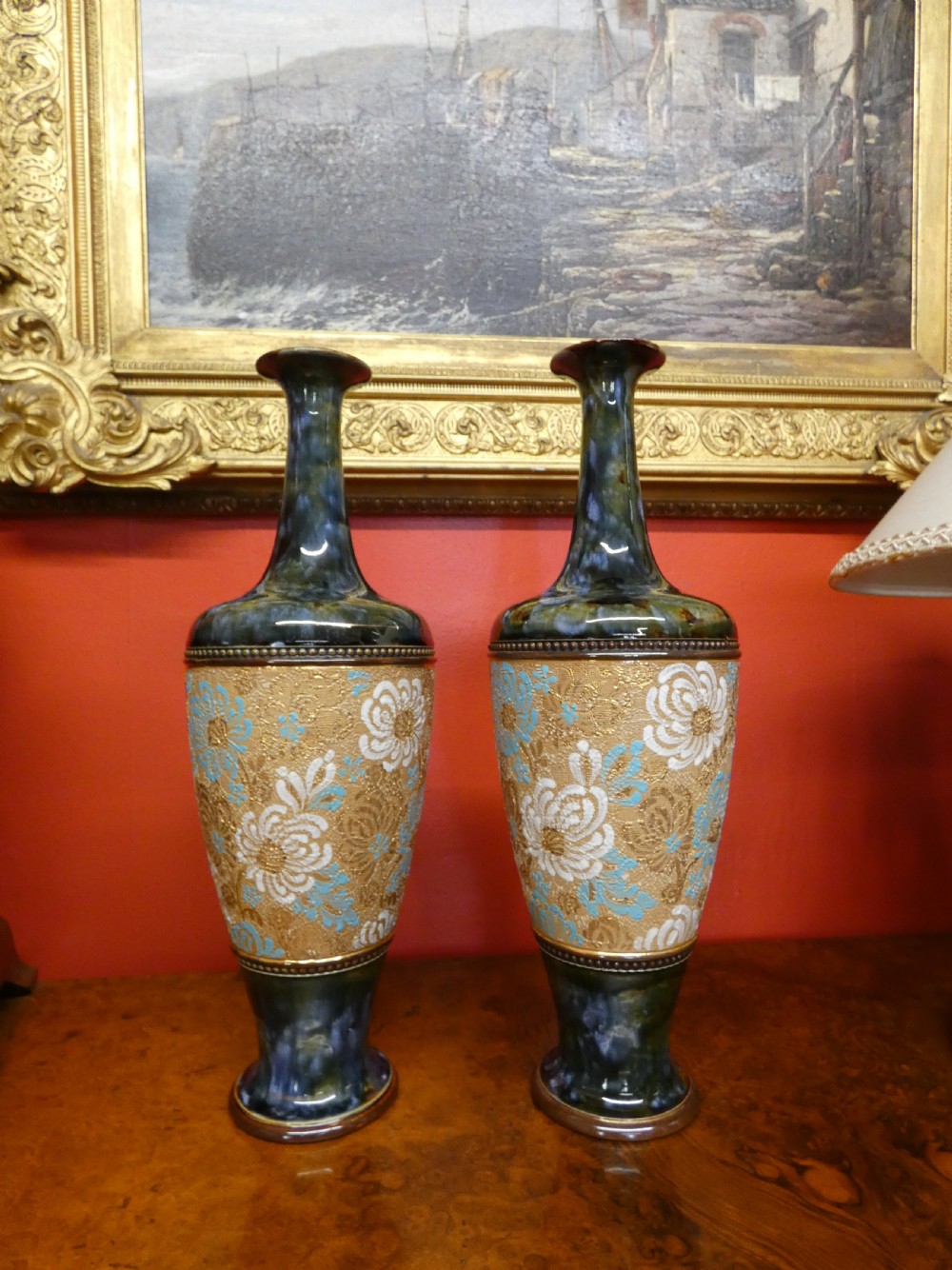 Pair of Royal Doulton Slaters Patent vases X5337 - 37 cm View VII