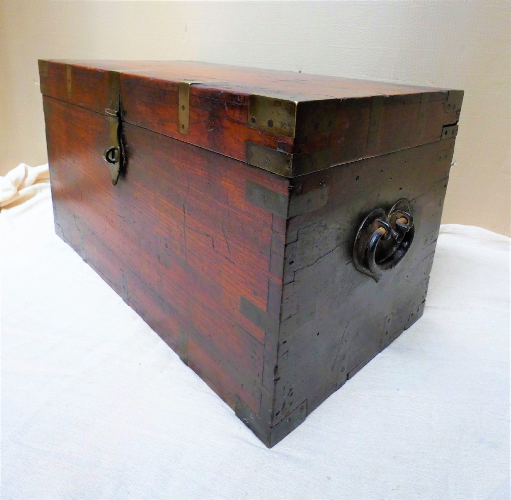 brass bound military trunk View IV
