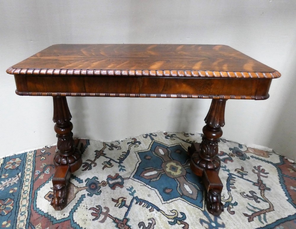 Rosewood library table View VIII