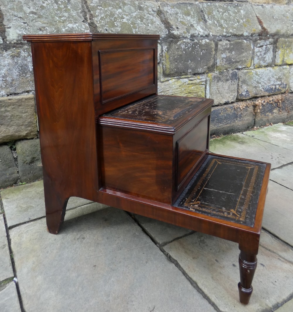 Regency library steps / bed steps View III