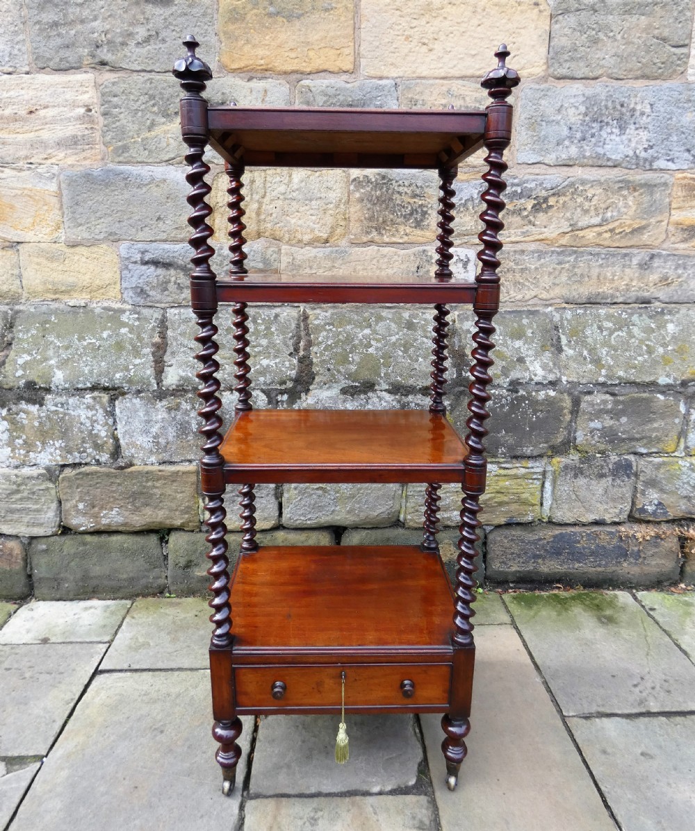 William IV mahogany whatnot
