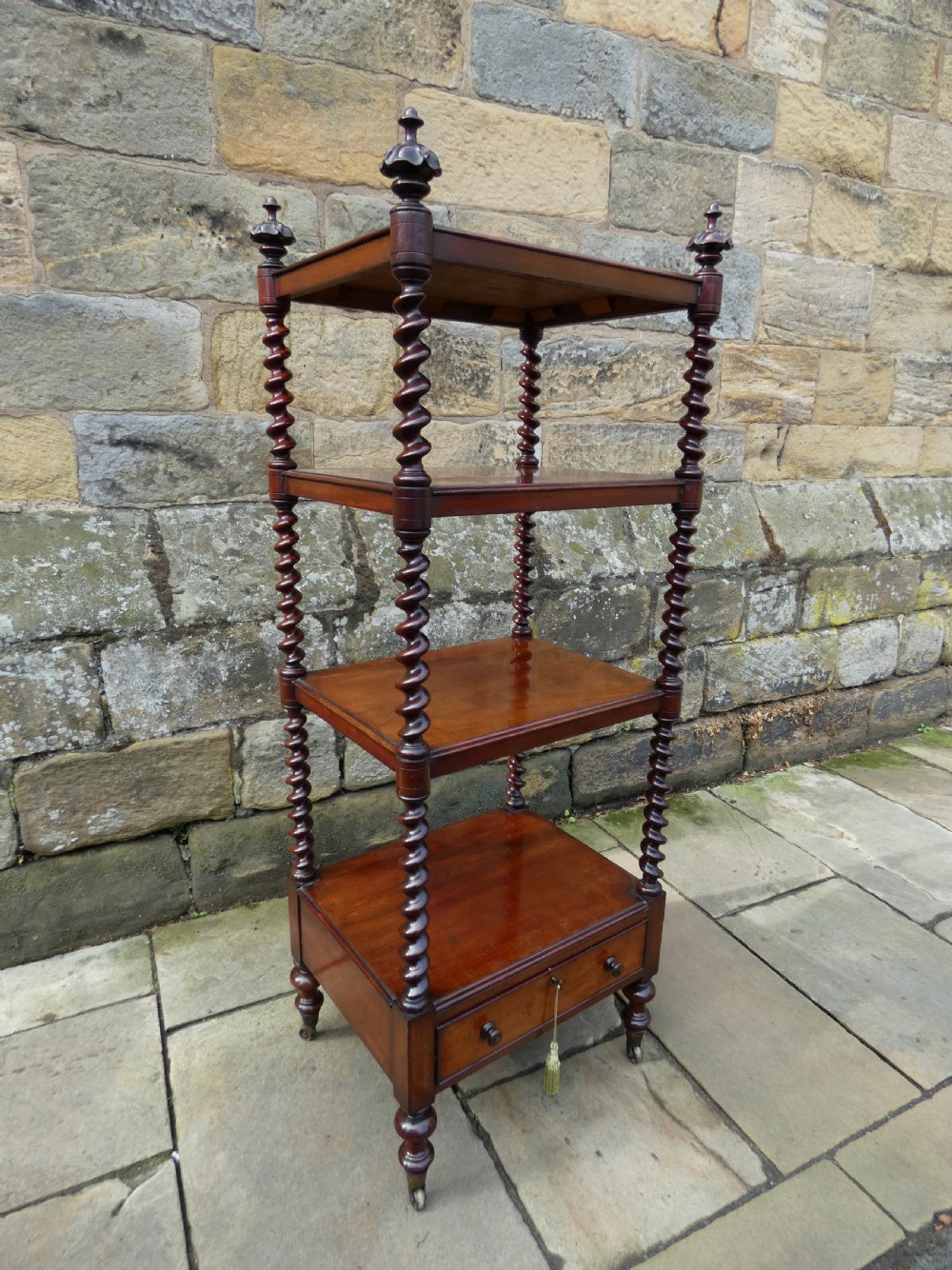 William IV mahogany whatnot View VII