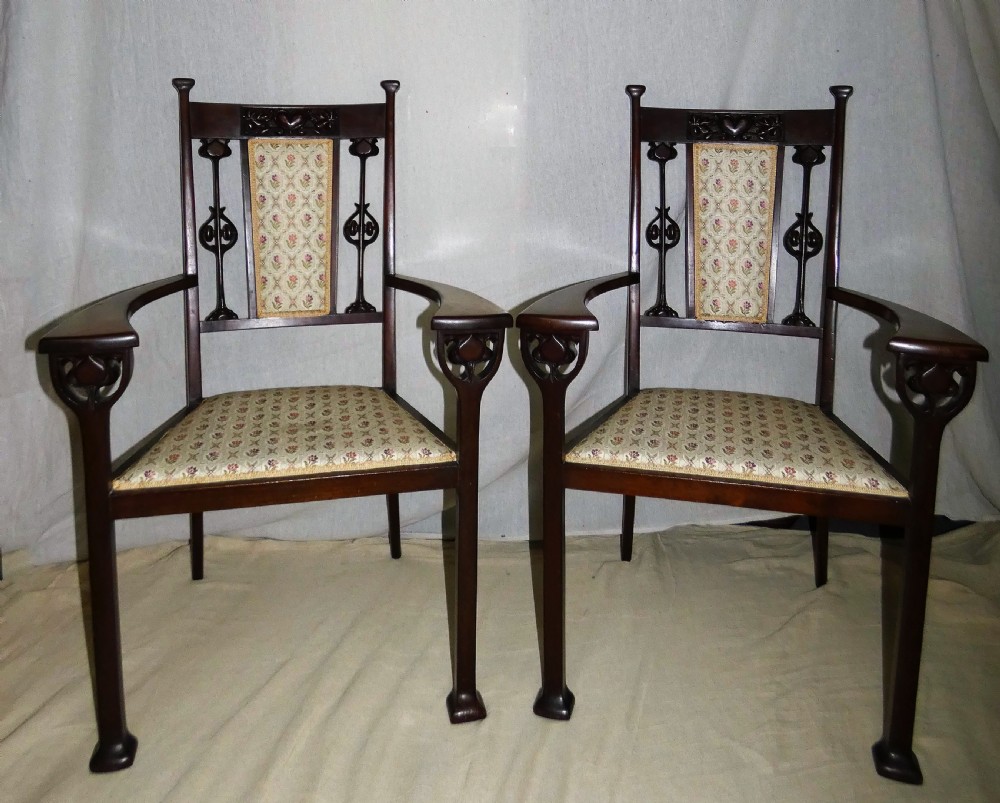 pair of Art Nouveau chairs View II
