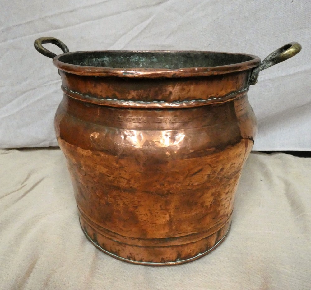 Copper log bin