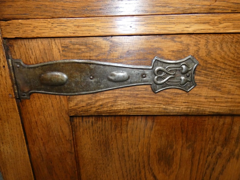 Arts & Crafts oak cupboard View II