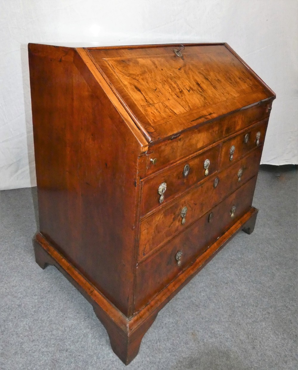 George 1 Walnut bureau  View II