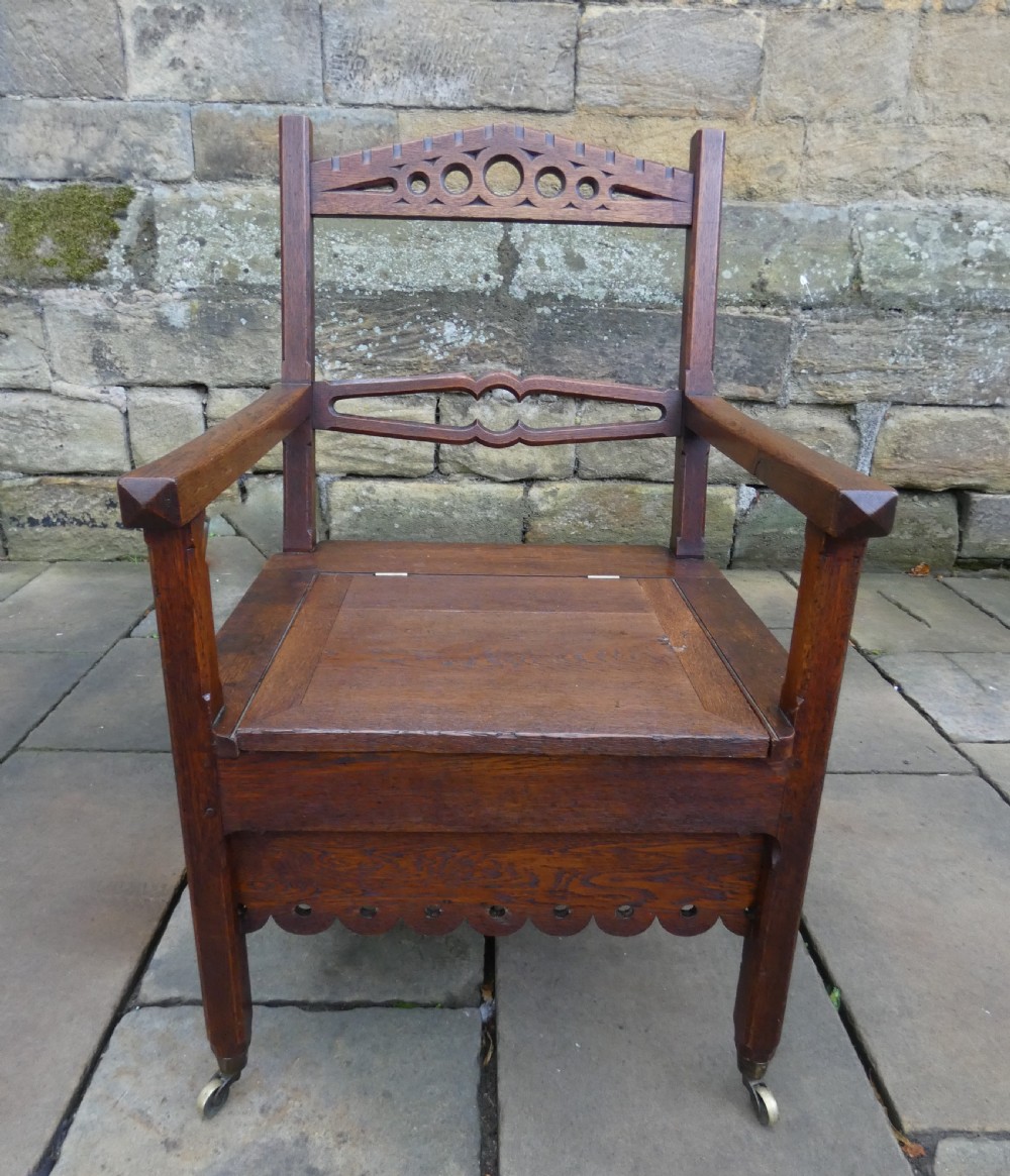 Arts & Crafts oak chair View III