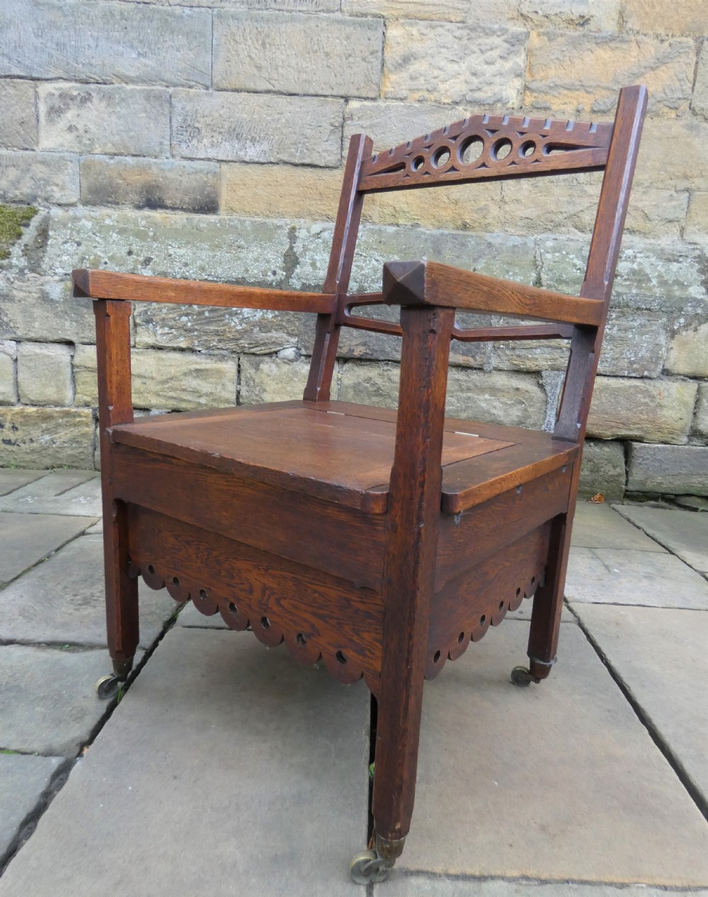 Arts & Crafts oak chair View VI