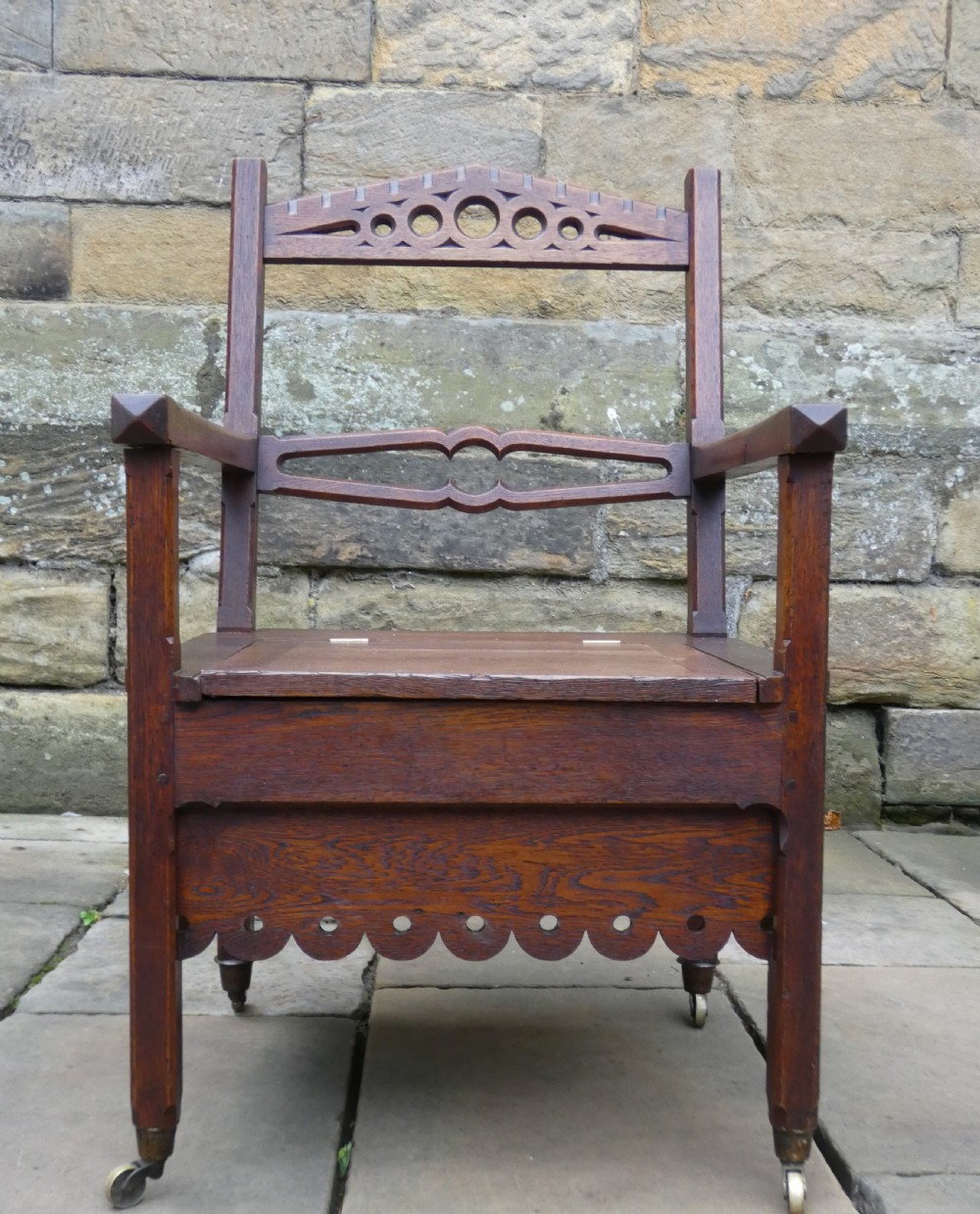Arts & Crafts oak chair View IX