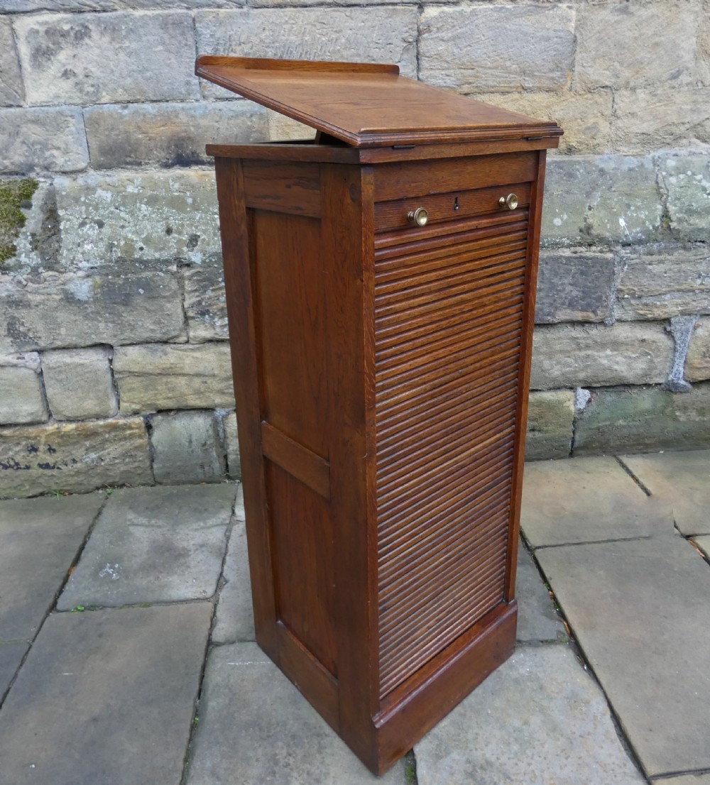 Oak filing cabinet