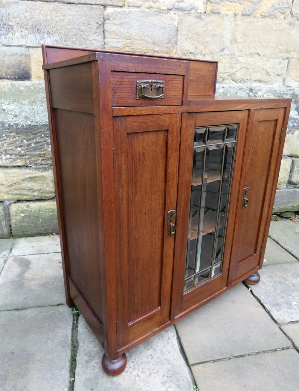 Arts & Crafts oak cupboard View III
